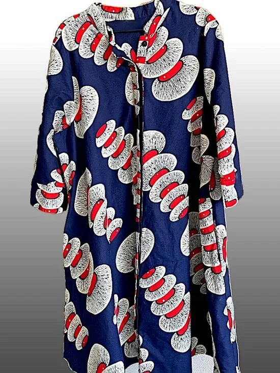 NEW Zuri Shirt Dress in Rare Nuclear Pattern Size Small - Picture 5 of 7